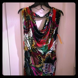 Alfani Multi-color Island Butterfly Dress